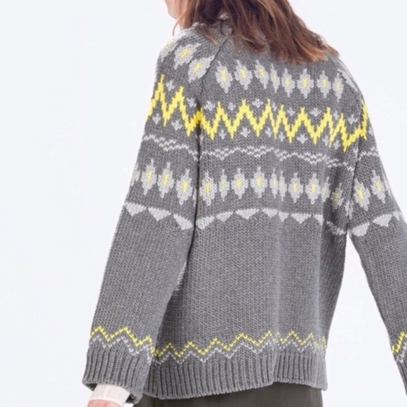 zara fair isle sweater